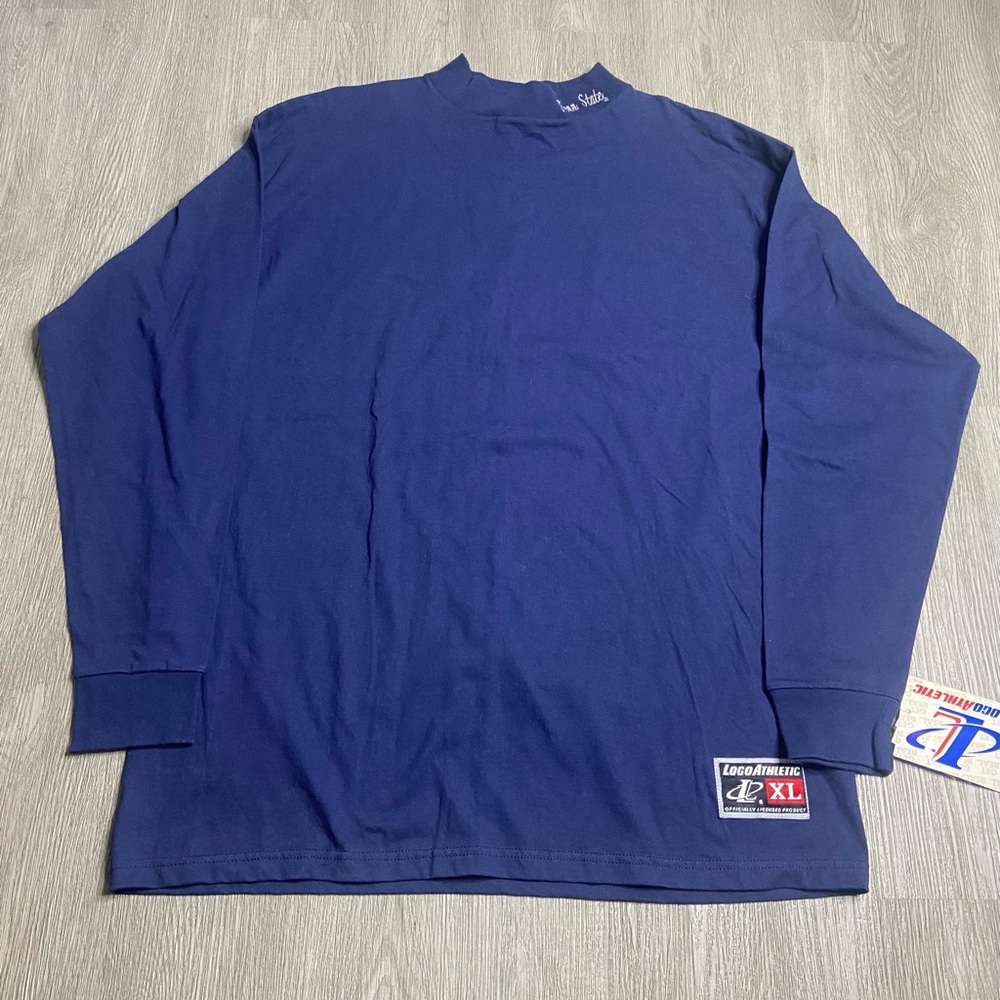 Vintage Penn State Logo Athletic Long Sleeve Shirt Mens Size XLarge Blue NWT